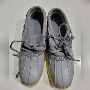 L.L. Bean "Bean Boots" Yellow and Grey Size 7 Gorpcore